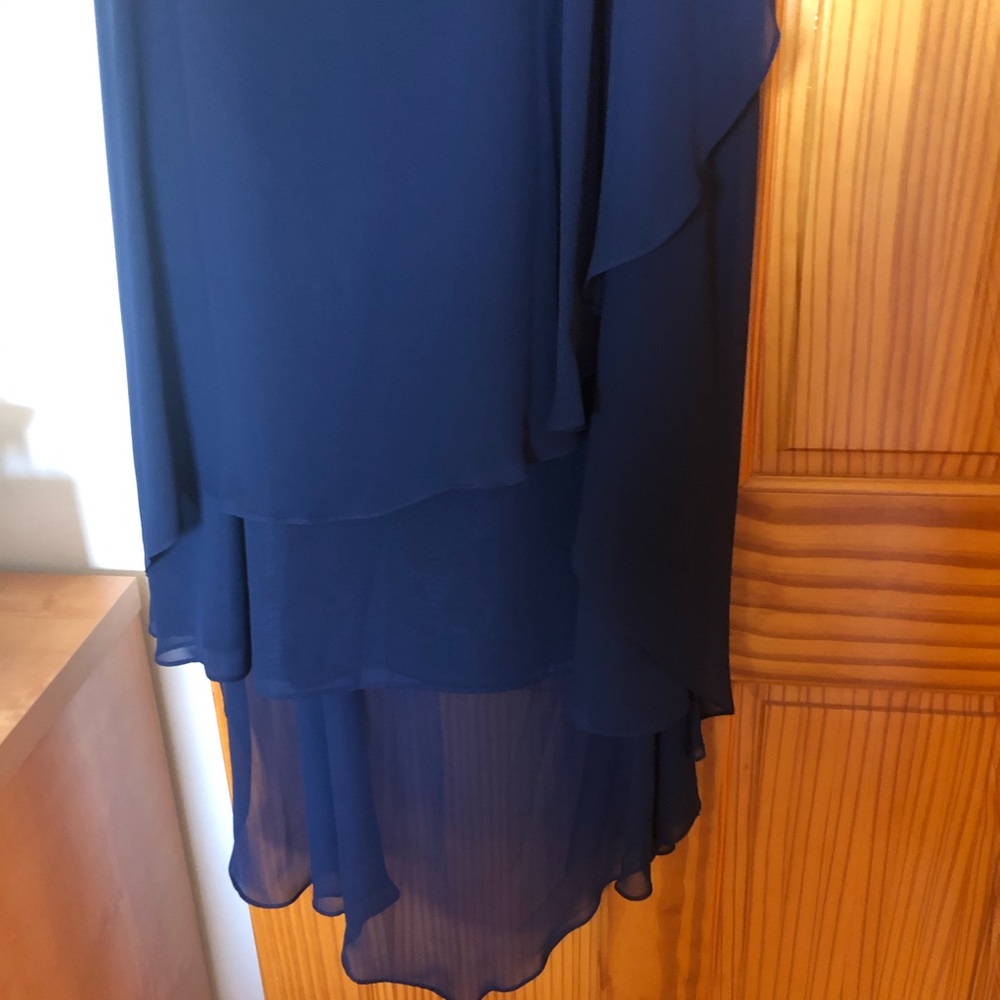 NWT Sharagano Navy Hi-Low Dress size 16 - Picture 3 of 5